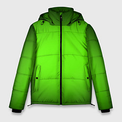 Куртка зимняя мужская Кислотный зеленый с градиентом, цвет: 3D-черный