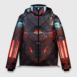 Куртка зимняя мужская Панцирь киборга, цвет: 3D-светло-серый