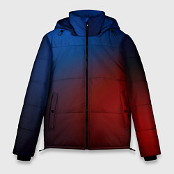 Куртка зимняя мужская Красно синий градиент, цвет: 3D-черный