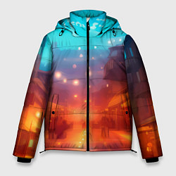Куртка зимняя мужская Пригород Токио-арт, цвет: 3D-черный