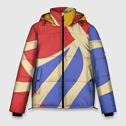 Куртка зимняя мужская Абстракция в стиле модерн, цвет: 3D-светло-серый