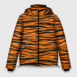 Куртка зимняя мужская Тигра, цвет: 3D-черный