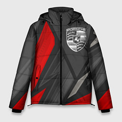 Куртка зимняя мужская Porsche sports racing, цвет: 3D-черный