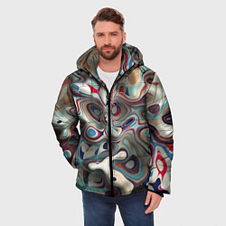 Куртка зимняя мужская Сгусток красок, цвет: 3D-светло-серый — фото 2