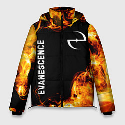 Куртка зимняя мужская Evanescence и пылающий огонь, цвет: 3D-черный