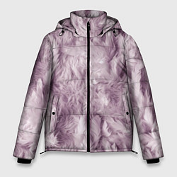 Куртка зимняя мужская Текстура розовый пушок, цвет: 3D-черный