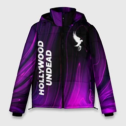 Куртка зимняя мужская Hollywood Undead violet plasma, цвет: 3D-черный