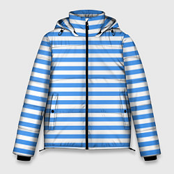 Куртка зимняя мужская Тельняшка васильковая ВДВ, цвет: 3D-светло-серый
