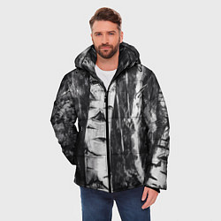 Куртка зимняя мужская Березки, цвет: 3D-черный — фото 2