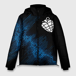 Куртка зимняя мужская Green Day звуковая волна, цвет: 3D-черный