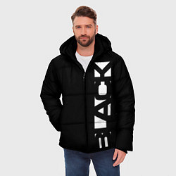 Куртка зимняя мужская Black minimalistik, цвет: 3D-светло-серый — фото 2