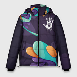 Куртка зимняя мужская Death Stranding graffity splash, цвет: 3D-черный