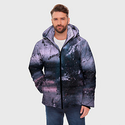 Куртка зимняя мужская Пурпурный туман, цвет: 3D-черный — фото 2