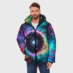 Куртка зимняя мужская Астрономический пейзаж, цвет: 3D-красный — фото 2