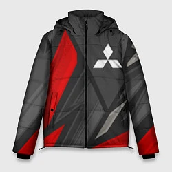 Куртка зимняя мужская Mitsubishi sports racing, цвет: 3D-черный