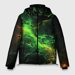 Куртка зимняя мужская Зеленая молния, цвет: 3D-светло-серый