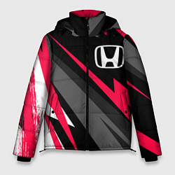 Куртка зимняя мужская Honda fast lines, цвет: 3D-черный