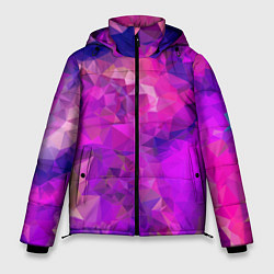 Куртка зимняя мужская Пурпурный стиль, цвет: 3D-черный