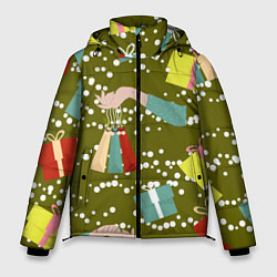 Куртка зимняя мужская Подарки и сувениры, цвет: 3D-красный