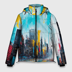 Куртка зимняя мужская Палитра города, цвет: 3D-черный