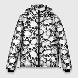 Куртка зимняя мужская Черепа - смерть, цвет: 3D-светло-серый