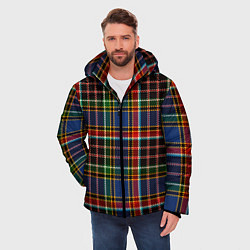 Куртка зимняя мужская Цветные квадраты Colored squares, цвет: 3D-светло-серый — фото 2