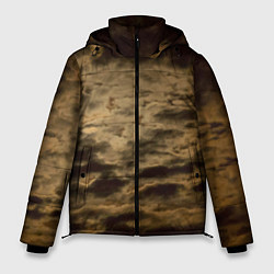 Куртка зимняя мужская Облачное небо перед рассветом, цвет: 3D-черный