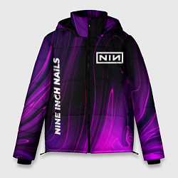 Куртка зимняя мужская Nine Inch Nails violet plasma, цвет: 3D-черный