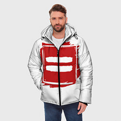 Куртка зимняя мужская Ed Sheeran Equals, цвет: 3D-красный — фото 2