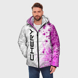 Куртка зимняя мужская Chery pro racing: по-вертикали, цвет: 3D-черный — фото 2