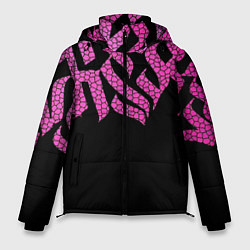 Куртка зимняя мужская Граффити буквы, цвет: 3D-красный