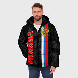Куртка зимняя мужская Russia black style, цвет: 3D-черный — фото 2