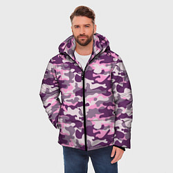 Куртка зимняя мужская Модный камуфляж - милитари, цвет: 3D-черный — фото 2