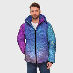 Куртка зимняя мужская Трёхцветные узоры, цвет: 3D-черный — фото 2