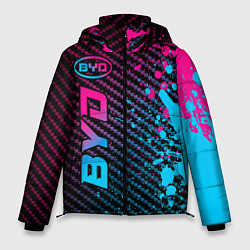 Куртка зимняя мужская BYD - neon gradient: по-вертикали, цвет: 3D-черный