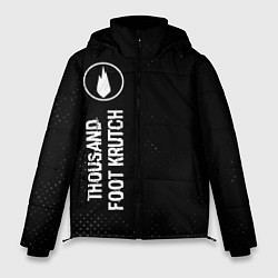 Куртка зимняя мужская Thousand Foot Krutch glitch на темном фоне: по-вер, цвет: 3D-черный