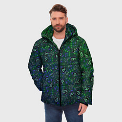 Куртка зимняя мужская Изумрудный космос, цвет: 3D-черный — фото 2
