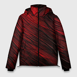 Мужская зимняя куртка Black red texture