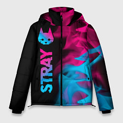 Куртка зимняя мужская Stray - neon gradient: по-вертикали, цвет: 3D-черный