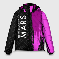 Куртка зимняя мужская Thirty Seconds to Mars rock legends: по-вертикали, цвет: 3D-черный