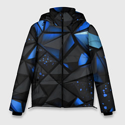 Мужская зимняя куртка Blue black texture