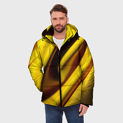 Куртка зимняя мужская Желтая футболка, цвет: 3D-черный — фото 2