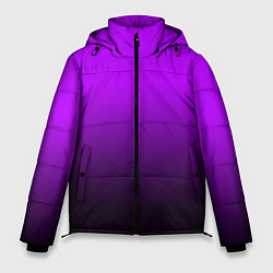 Мужская зимняя куртка Градиент фиолетово-чёрный