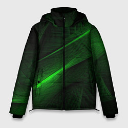 Мужская зимняя куртка Green neon lines