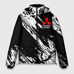 Куртка зимняя мужская Mitsubishi - белый пятна, цвет: 3D-черный