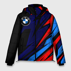 Куртка зимняя мужская BMW - m colors and black, цвет: 3D-красный