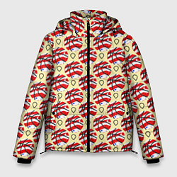 Куртка зимняя мужская Силуэт мяча, цвет: 3D-черный