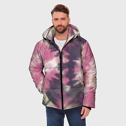 Куртка зимняя мужская Tie-Dye дизайн, цвет: 3D-черный — фото 2
