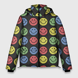Куртка зимняя мужская Smiley, цвет: 3D-черный