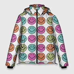 Куртка зимняя мужская Smiley face, цвет: 3D-светло-серый